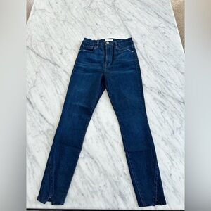Frame Denim Dark Blue Skinny Jeans